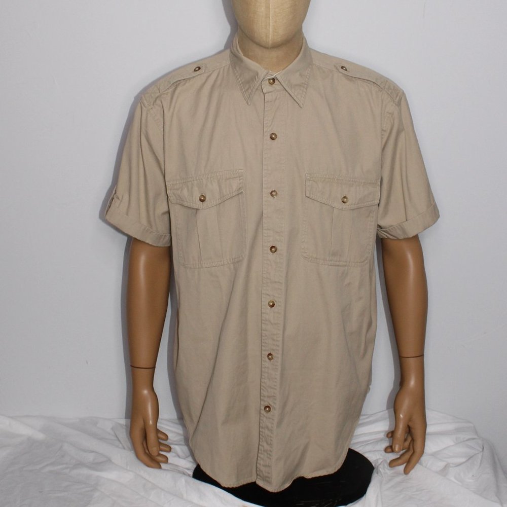 🤑 3 for $15🤑 Orvis Button Down Double Pocket Short Sleeve Shirt